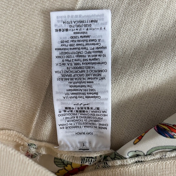 Tory Burch Silk-Front Merino-Wool Cardigan XL - Picture 11 of 12